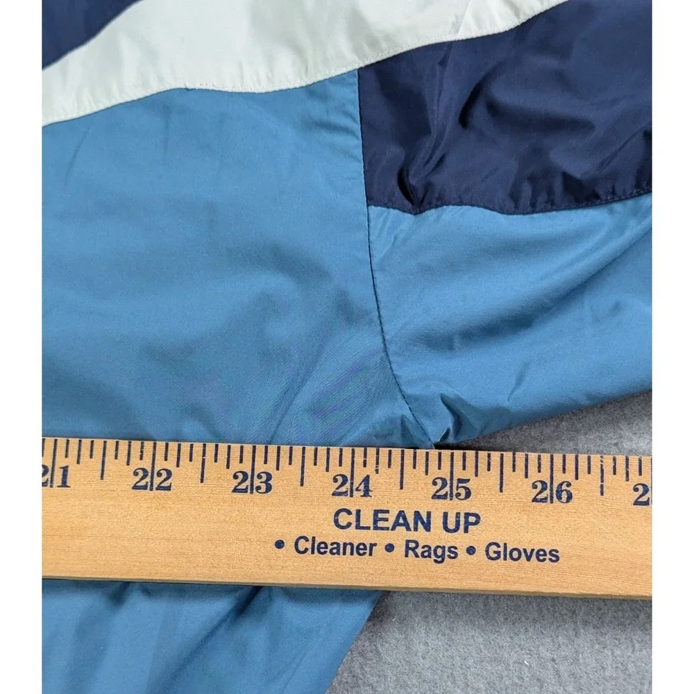Vineyard Vines Colorblock Windbreaker Jacket Mens Small Blue White 1/4 Zip